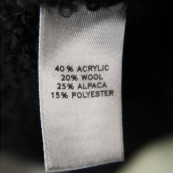 Hinge Alpaca Cardigan Sweater Wool Blend Metallic Bronze Snap Front Women’s Sz L - Picture 12 of 13